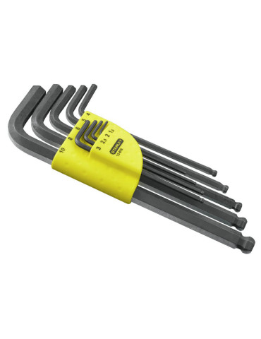 Набір з дев’яти шестигранних метричних ключів STANLEY 1-13-976