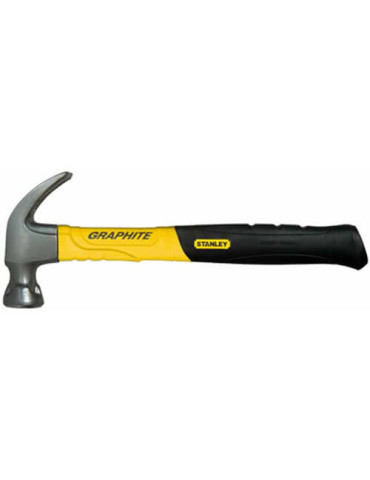 Молоток Graphite Curve Claw з вагою головки 450 г, з загнутим цвяходером STANLEY 1-51-505
