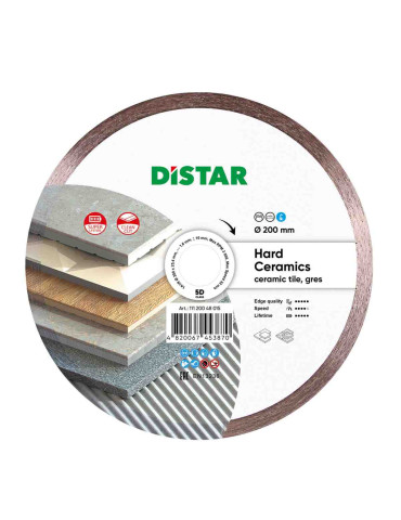 Диск алмазний відрізний Hard ceramics 1A1R DISTAR 11120048015