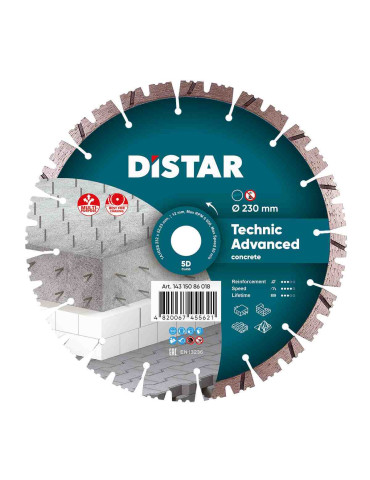 Диск алмазний відрізний Technic Advanced 1A1RSS DISTAR 14315086018