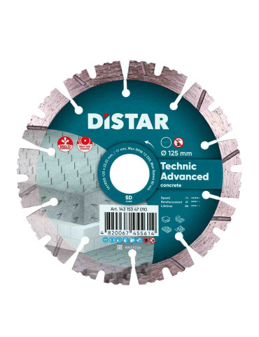 Диск алмазний відрізний Technic Advanced 1A1RSS DISTAR 14315347010