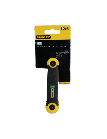 Набір ключів торцевих TORX, складних, 8 шт STANLEY 2-69-266