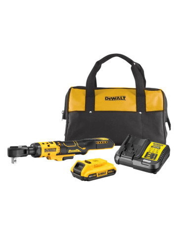 Гайкокрут кутовий - ключ-храповик акумуляторний безщітковий DeWALT DCF512D1