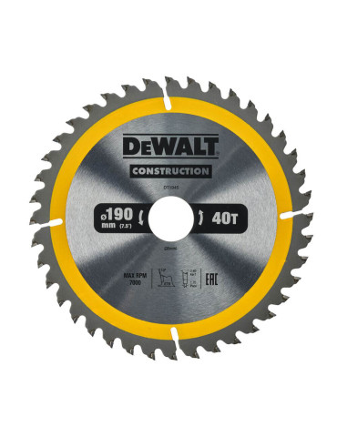 Диск пилковий СONSTRUCTION DeWALT DT1945