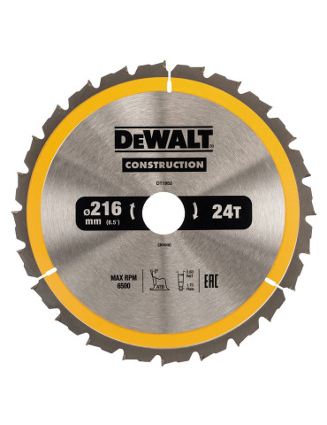 Диск пильний CONSTRUCTION DeWALT DT1952