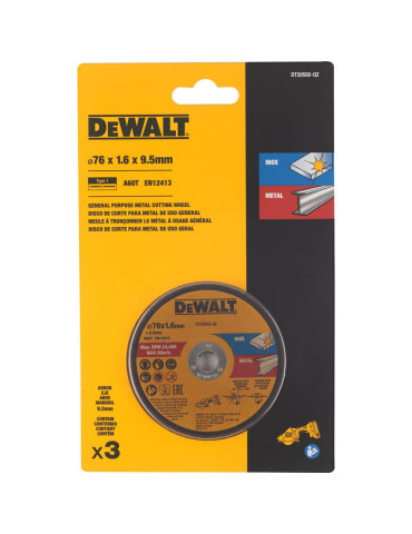 Набір кругів відрізних DeWALT DT20592
