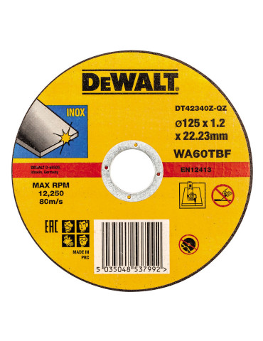 Круг відрізний DeWALT DT42340Z