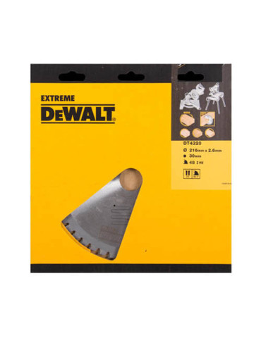 Диск пилковий EXTREME WORKSHOP DeWALT DT4320