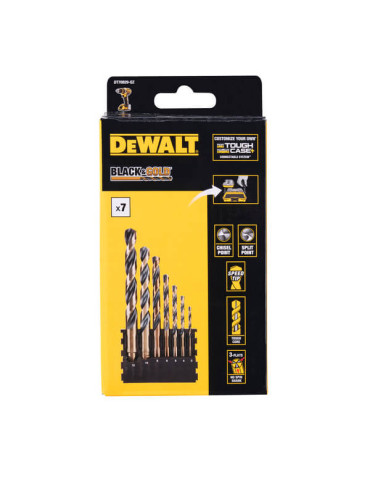 Касета зі свердлами по металу, Black&Gold DeWALT DT70829