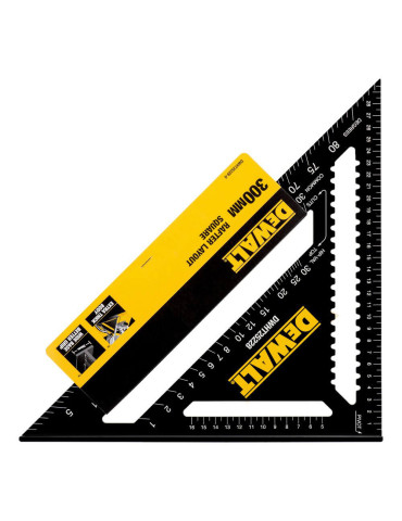 Косинець для покрівельних робіт, металевий, розміром 300 х 300 мм DeWALT DWHT25228-0