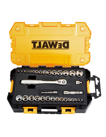 Набір головок 1/4, 3/8, 34 предмети DeWALT DWMT45034-0