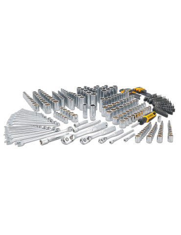 Набір головок, біт, шестигранних ключів 1/4, 3/8, 1/2, 341 предмет DeWALT DWMT45341-1
