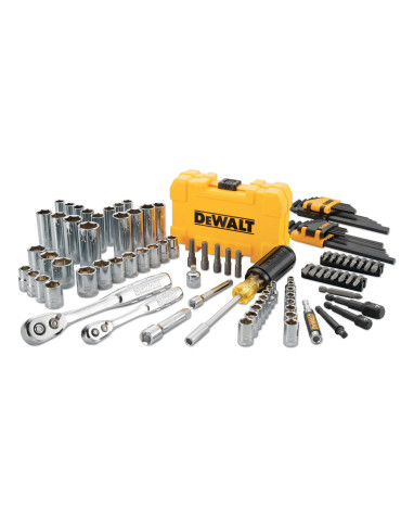 Набір головок, біт, ключів шестигранних 1/4 та 3/8, 108 предметів. DeWALT DWMT73801-1