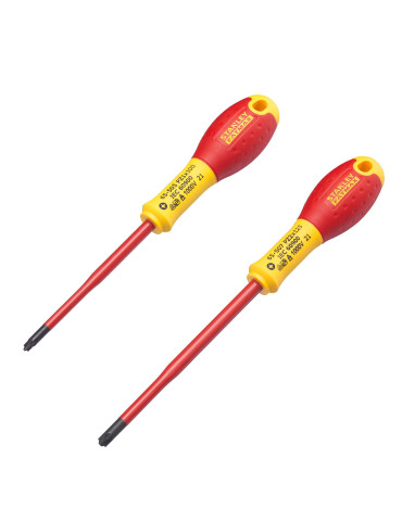 Набір з двох ізольованих викруток для електриків FatMax VDE 1000V STANLEY FMHT0-62649