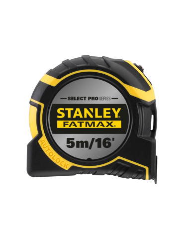Рулетка вимірювальна FatMax®Autolock довжиною 5 м/16, шириною 25 мм, в обгумованому корпусі, з подвійною шкалою STANLEY FMHT43242-0