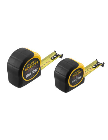 Рулетки вимірювальні FatMax®, 5м/16х25мм + 8/26х25, в хромованому корпусі STANLEY FMHT81745-0