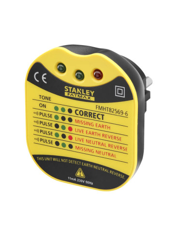 Тестер розеток настінний STANLEY FMHT82569-6