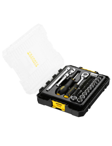 Набір торцевих головок 1/4 FATMAX® Maxi Drive, шестигранних, 48 предметів STANLEY FMMT98101-0