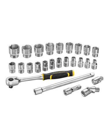 Набір торцевих головок 1/2 FATMAX® Maxi Drive, шестигранних, 26 предметів STANLEY FMMT98103-1
