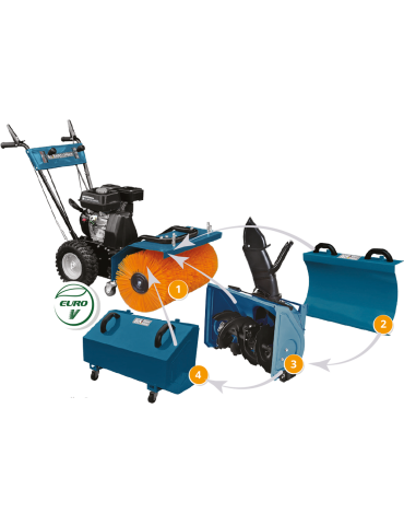 Всесезонна мультифункційна машина KS 7HP-MFM 60 SET 4 в 1