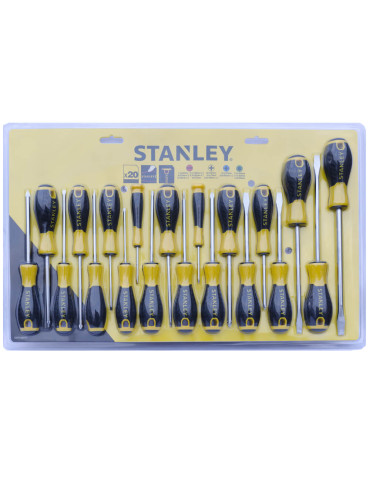 Набір з двадцяти викруток ESSENTIAL STANLEY STHT0-60213