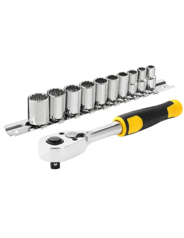 Набір головок торцевих 1/4 з одинадцяти предметів STANLEY STMT82666-0