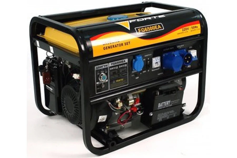 Бензиновий генератор 5кВт Forte FG6500EA відкритий
