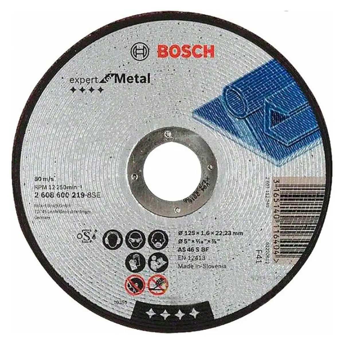 Bosch круг відрізний по металу 125х1.6х22.2мм (2608600219)