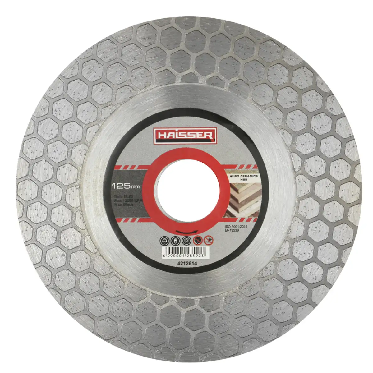 Диск алмазний HURD CERAMICS H25 125x1,6x25x22,23 Haisser 4212614