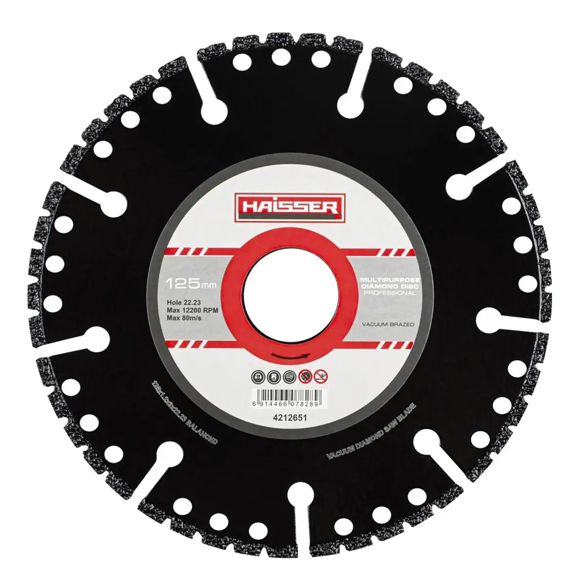 Диск діамантовий Multipurpose professional 125х1.2х3х22.23 Haisser