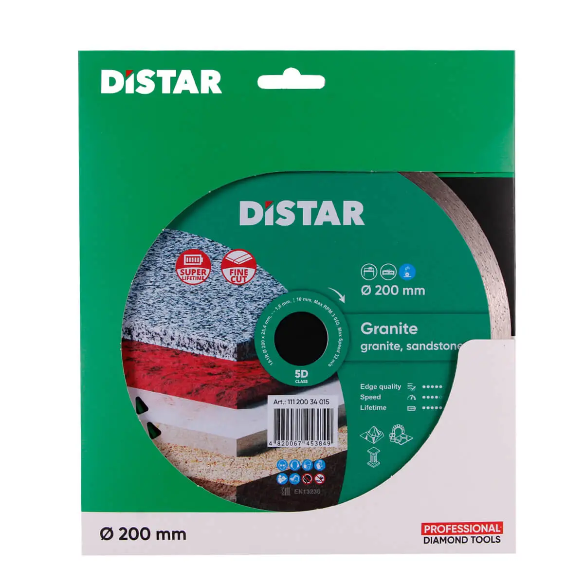 DISTAR Corona (1A1R) Granite Круг алмазний 200x25,4