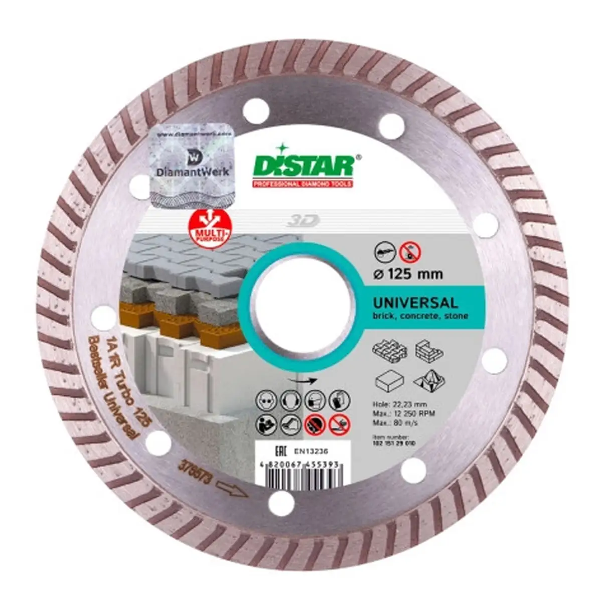 DISTAR Turbo Bestseller Universal Круг алмазний 125x2.2x8x22.2