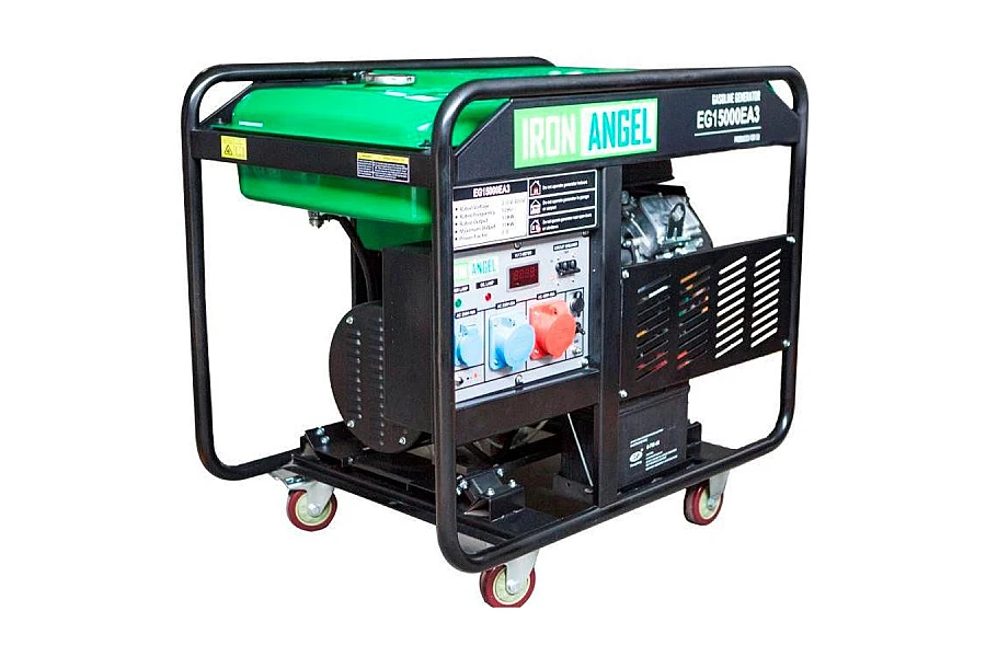 Бензиновий генератор Iron Angel EG15000EA3 + блок автоматики