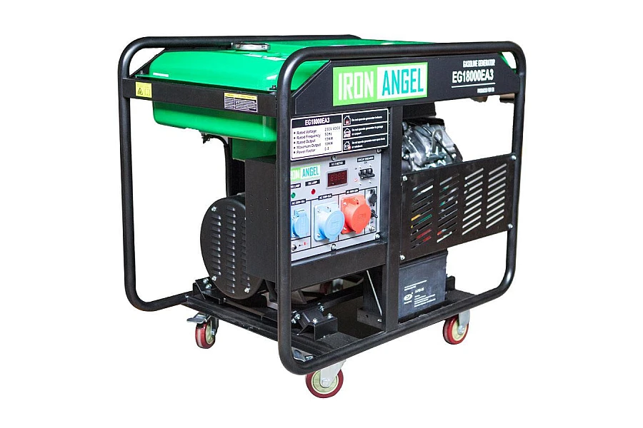 Бензиновий генератор Iron Angel EG18000EA3 + блок автоматики