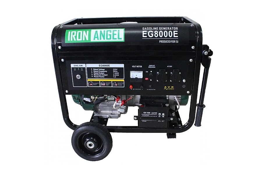 Бензиновий генератор Iron Angel EG8000E