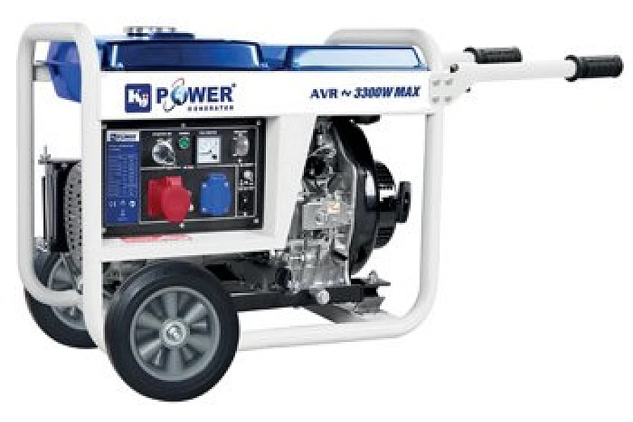 Дизель генератор 3,5 кВт KJ POWER KJ4500E3 відкритий