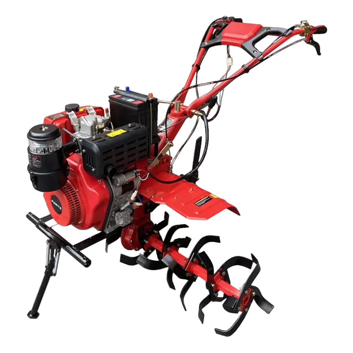 Мотоблок дизельний Forte 1350Е-3 NEW колеса 12"