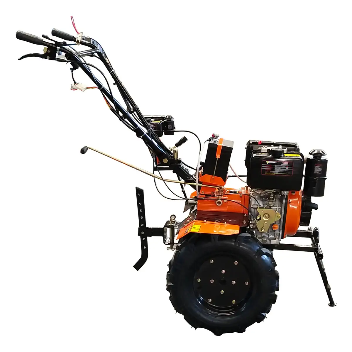 Мотоблок дизельний Forte 1350E, колеса 12 ", 9 к.с (помаранчевий)