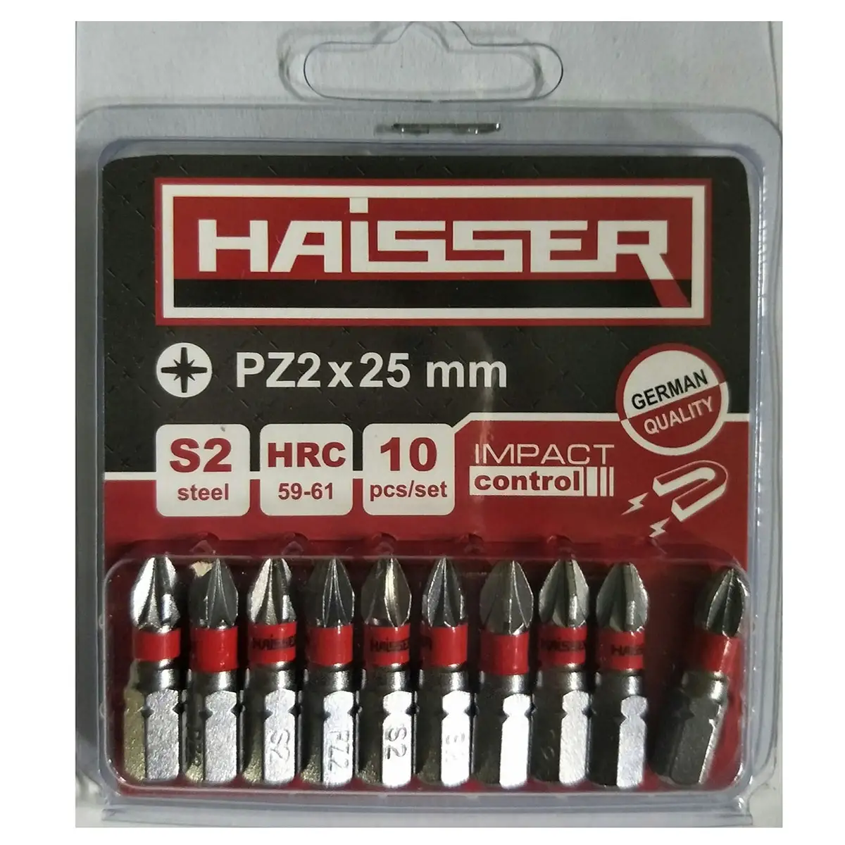 Набір біт Haisser PZ1X25 мм 10шт