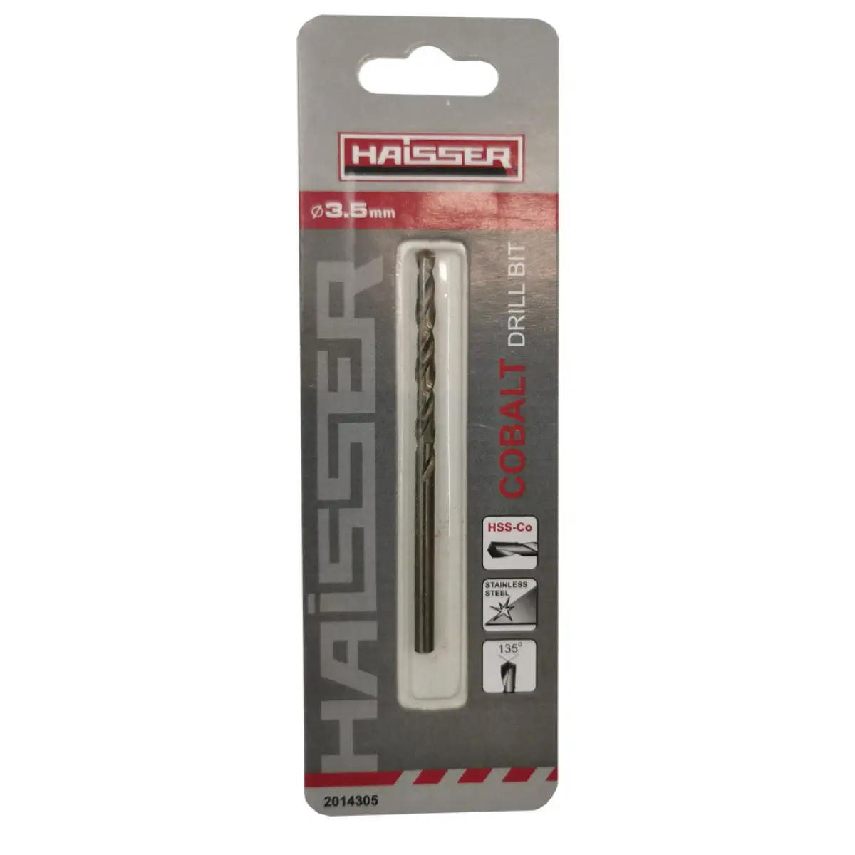 Свердло по металу HSS-Co - 3.5х39х70 мм COBALT DIN 338 Haisser Industrial