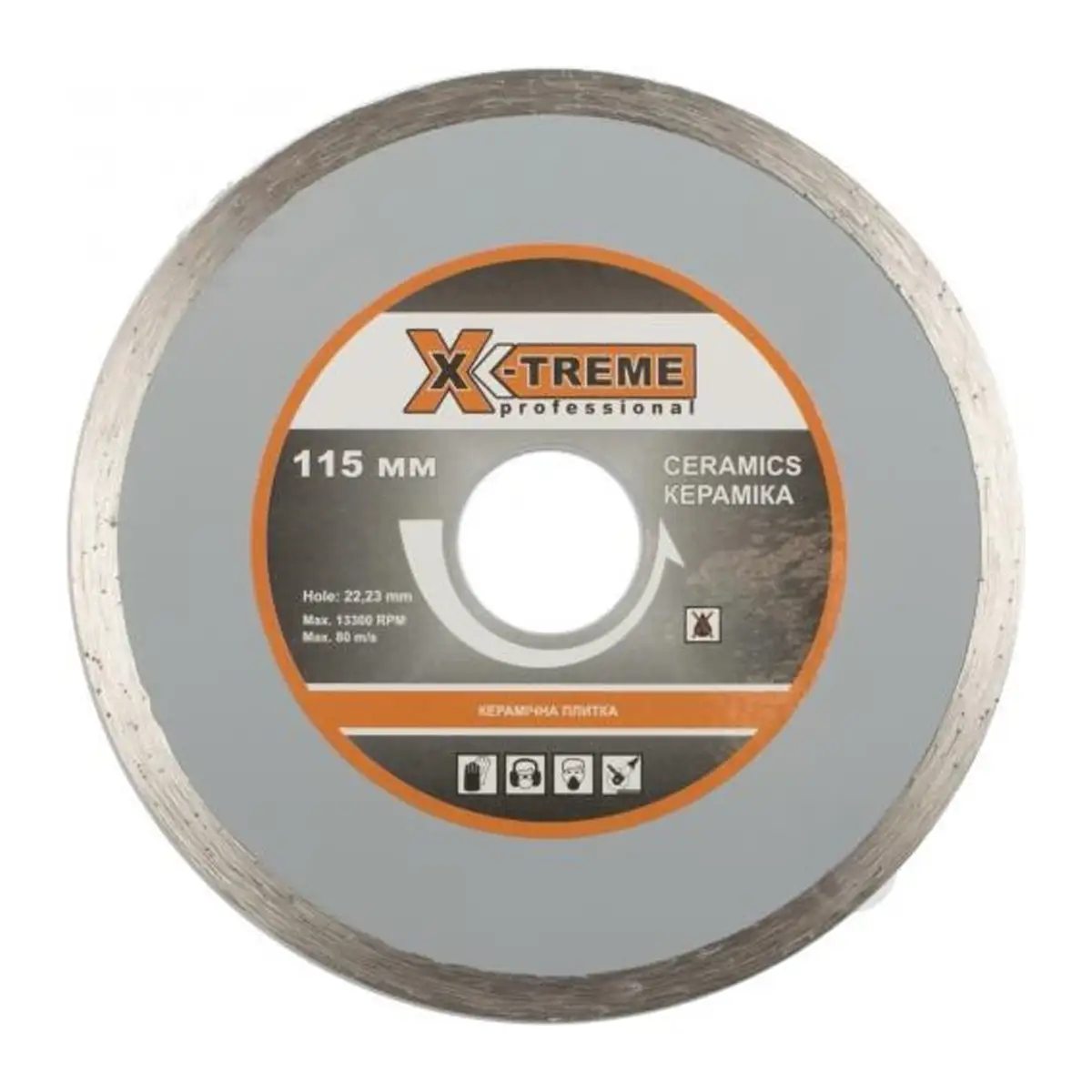 X-TREME 200x5x2.2x25.4мм Круг алмазний по плитці