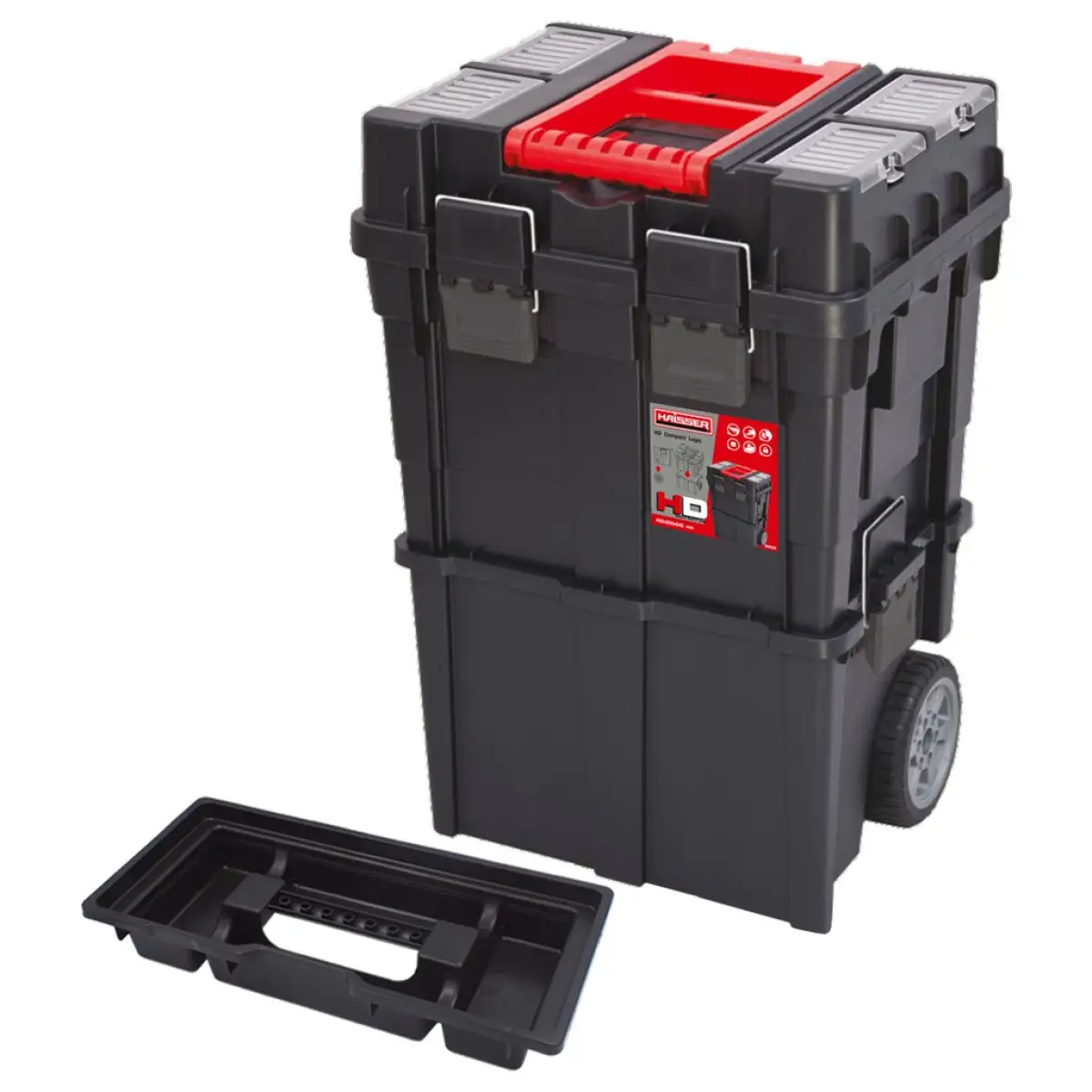 Ящик для інструментів на колесах HD Compact Logic Haisser 450x350x645 мм