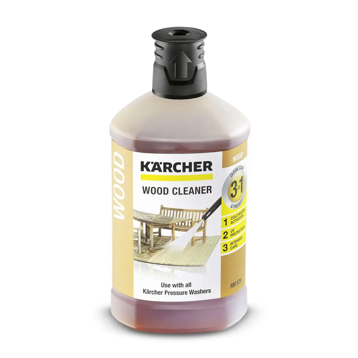Засіб для очищення деревини Plug 'n' Clean 3-в-1, 1 л Karcher (6.295-757.0)